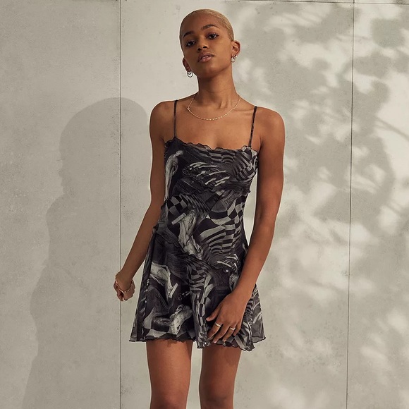 Urban Outfitters Moxie Mesh Mini Slip Dress - Picture 5 of 10